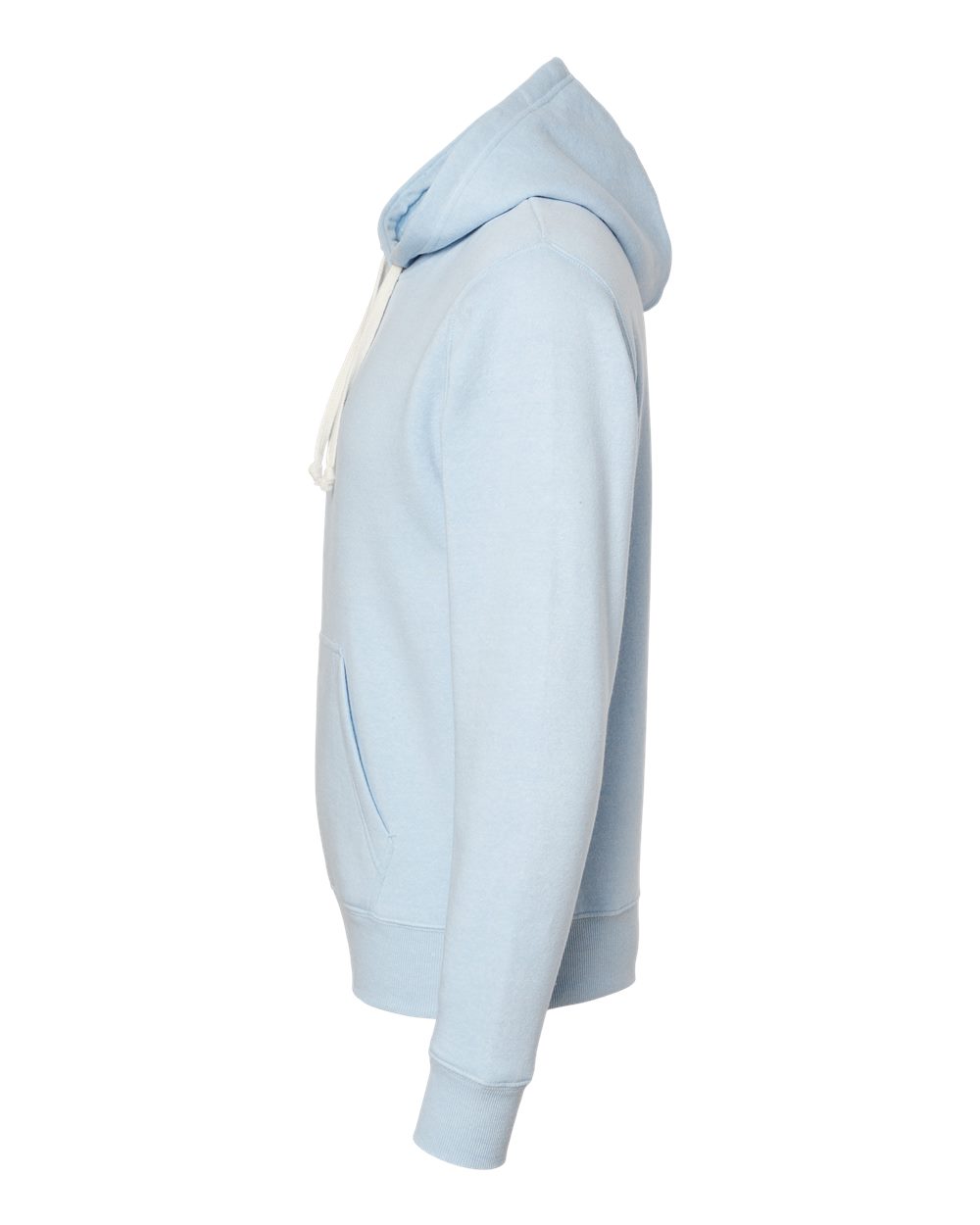 Left View of Ice Triblend Triblend Fleece Hooded Sweatshirt - 8871