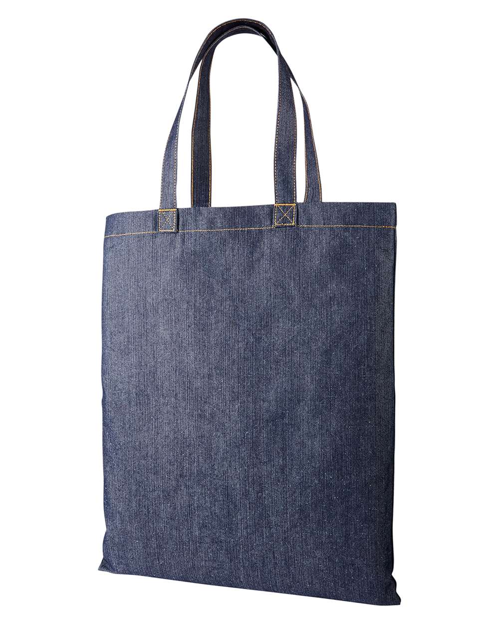 Left View of Indigo Denim Denim Tote Bag - RP998