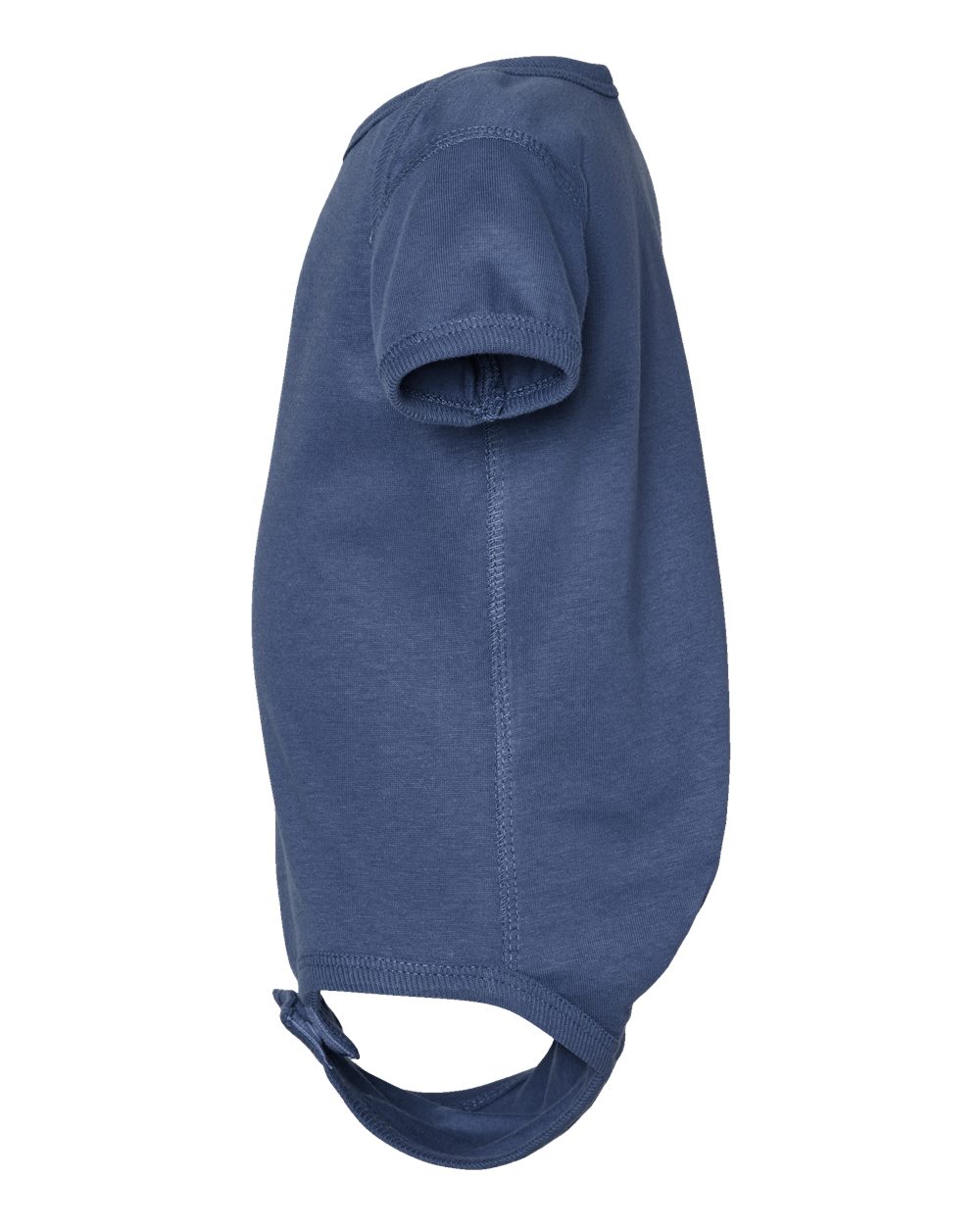 Left View of Indigo Infant Fine Jersey Bodysuit - 4424