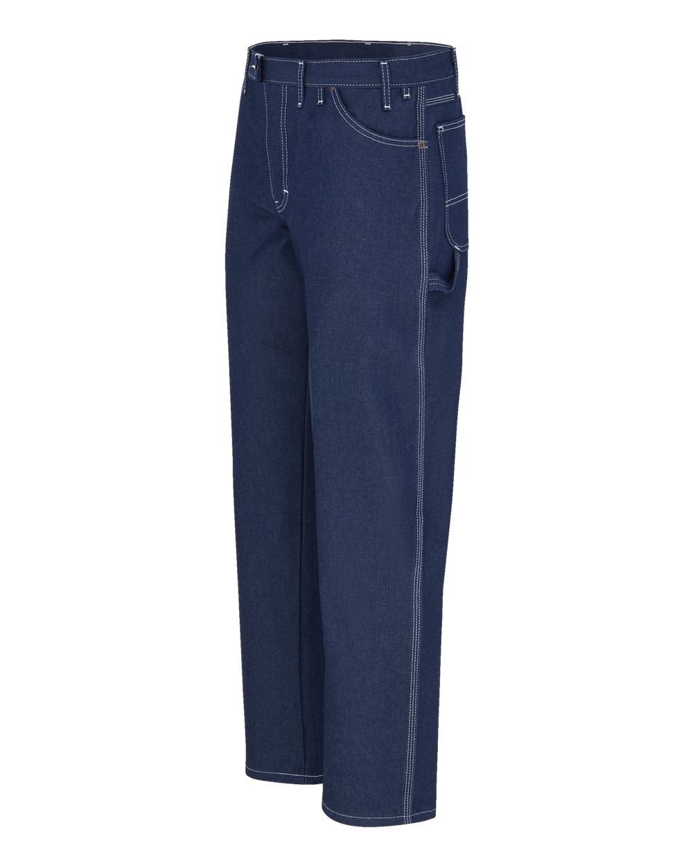 Left View of Indigo Rigid - 30I Lightweight Carpenter Jeans - Extended Sizes - 1944EXT