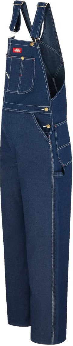 Left View of Indigo Rigid - 34I Bib Overalls - 8329