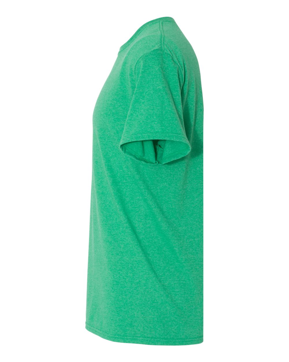 Left View of Irish Green Heather Dri-Power® 50/50 T-Shirt - 29MR