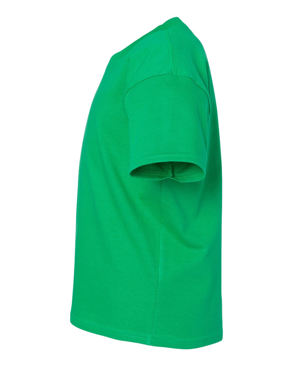 Left View of Irish Green Softstyle® Youth Midweight T-Shirt - 65000B