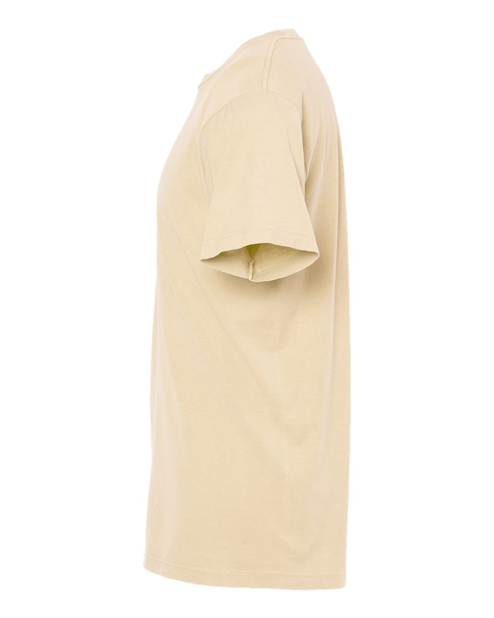 Left View of Ivory Vintage Garment-Dyed T-Shirt - 6500M