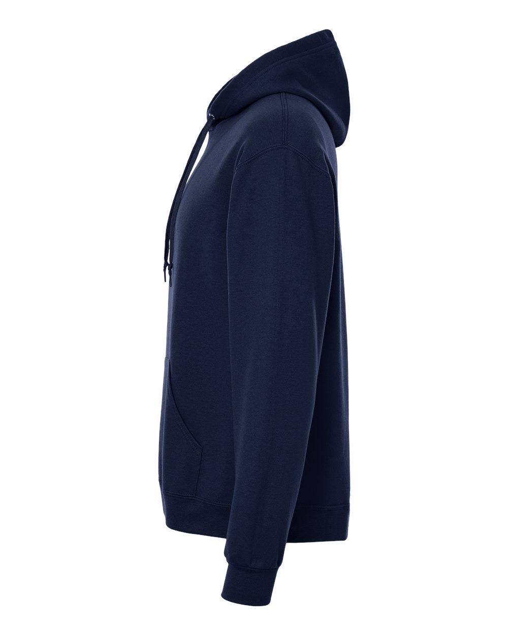 Left View of J. Navy Ultimate CVC Hooded Sweatshirt - IC49MR