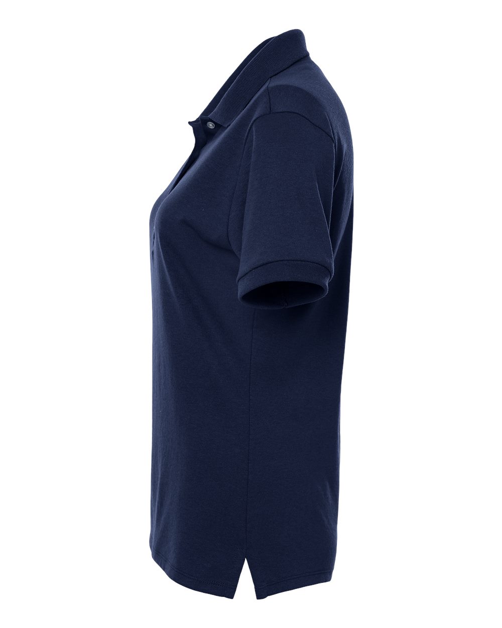 Left View of J. Navy Women's Dri-Power® Polo - 437F