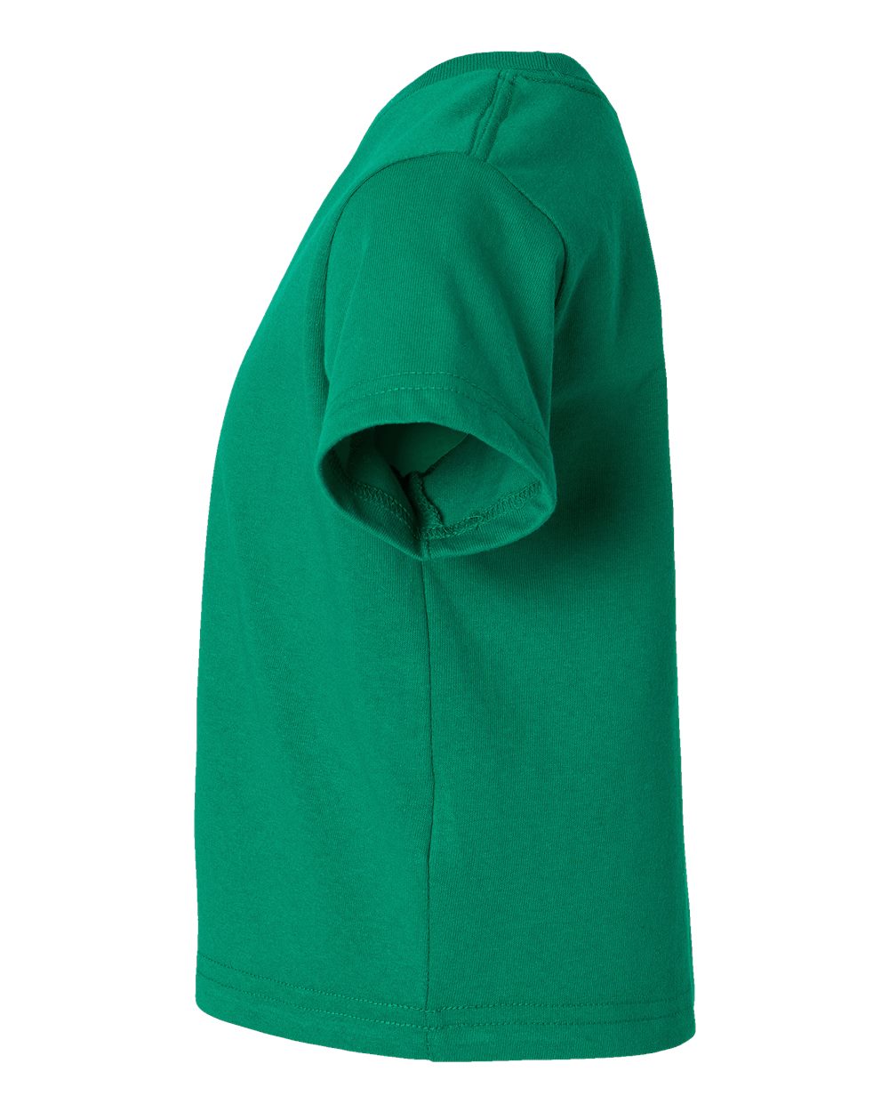 Left View of Kelly Green Juvy Youth Short Sleeve T-Shirt - 3301J