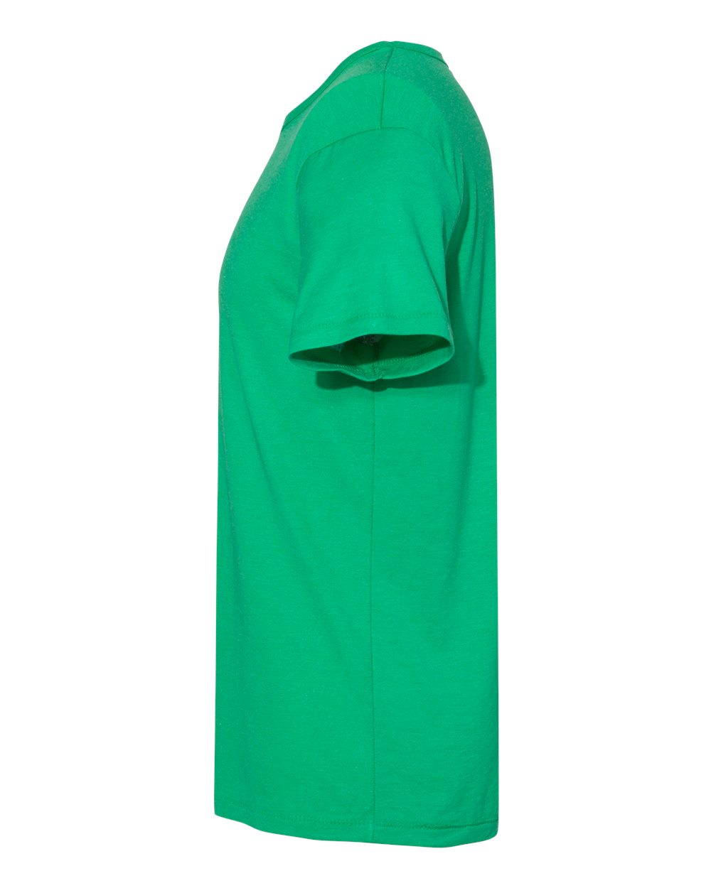 Left View of Kelly Green Triblend Modal Triblend T-Shirt - MO100
