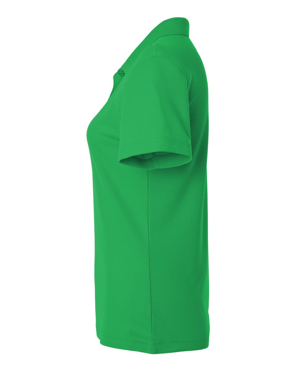 Left View of Kelly Green Women's Pique Polo - 62800L