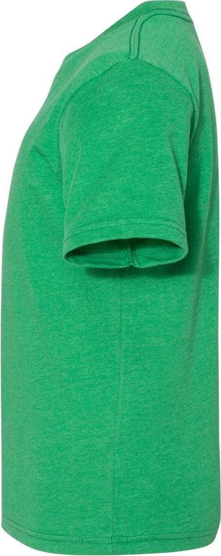 Left View of Kelly Green Youth CVC T-Shirt - 3312