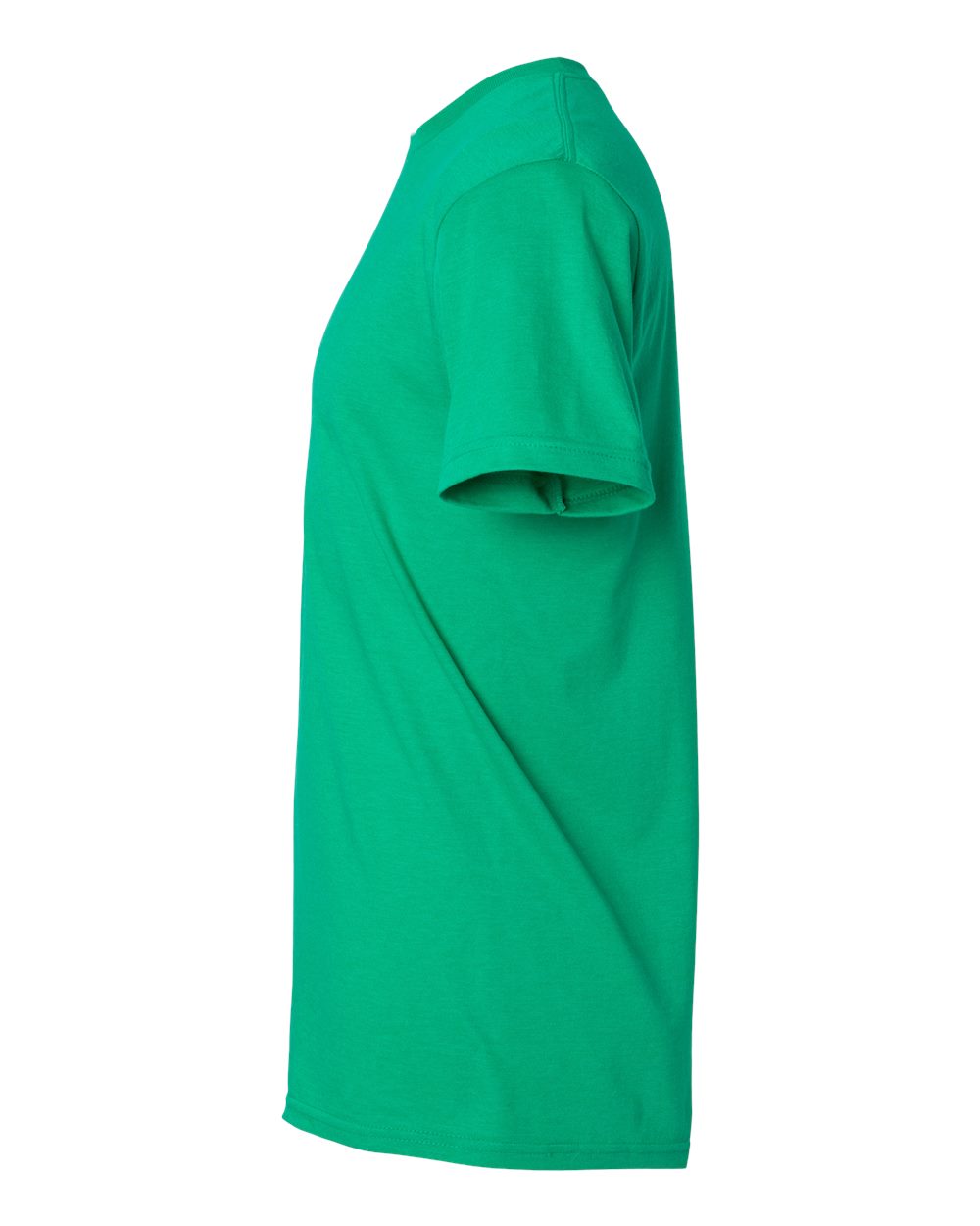 Left View of Kelly Mist Softstyle® CVC T-Shirt - 64000CVC