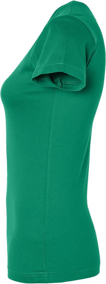 Left View of Kelly Women's Fitted Fine Jersey Tee - 3616