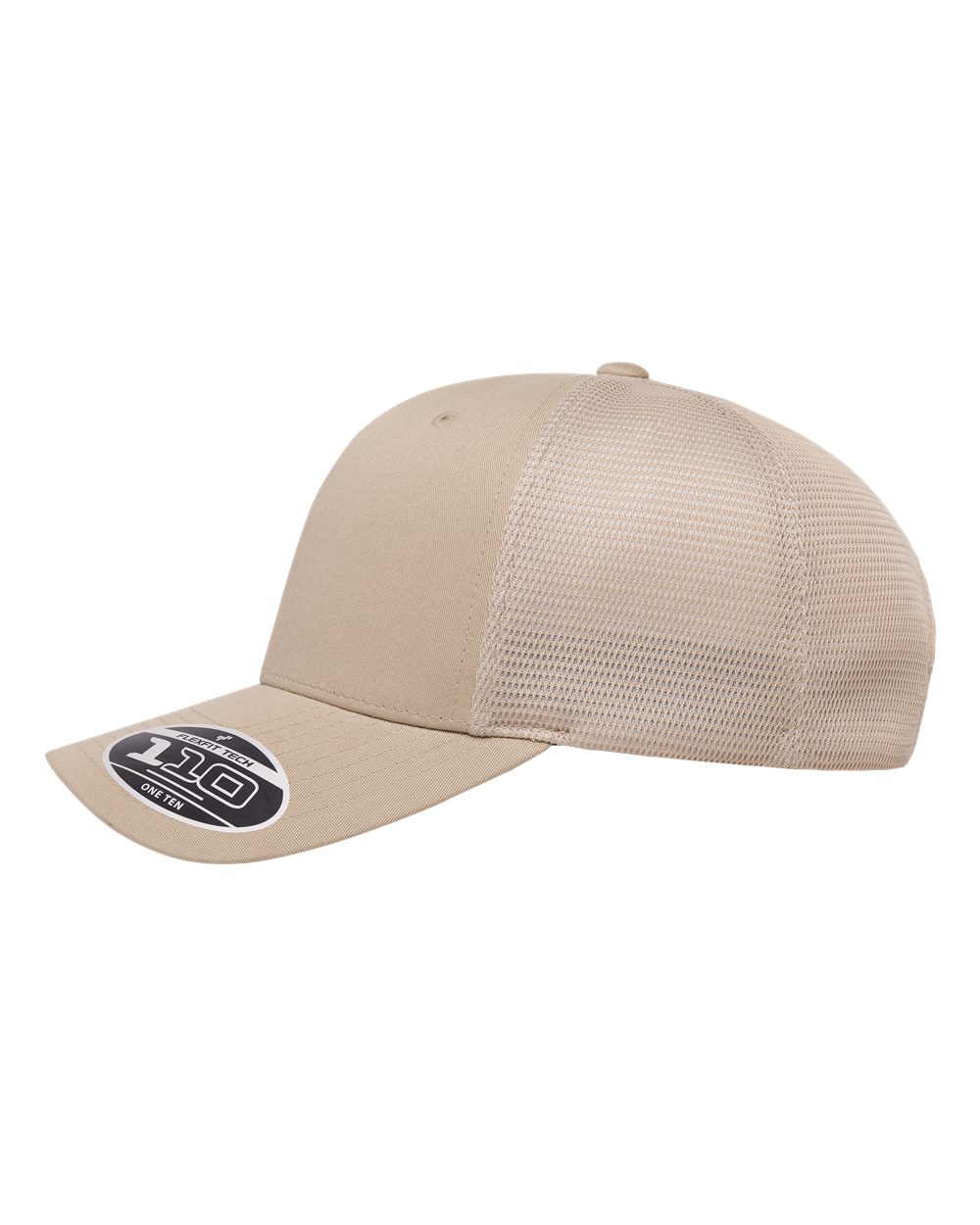 Left View of Khaki 110® Mesh-Back Cap - 110M