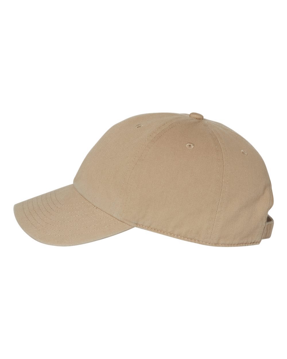 Left View of Khaki Clean Up Cap - 4700