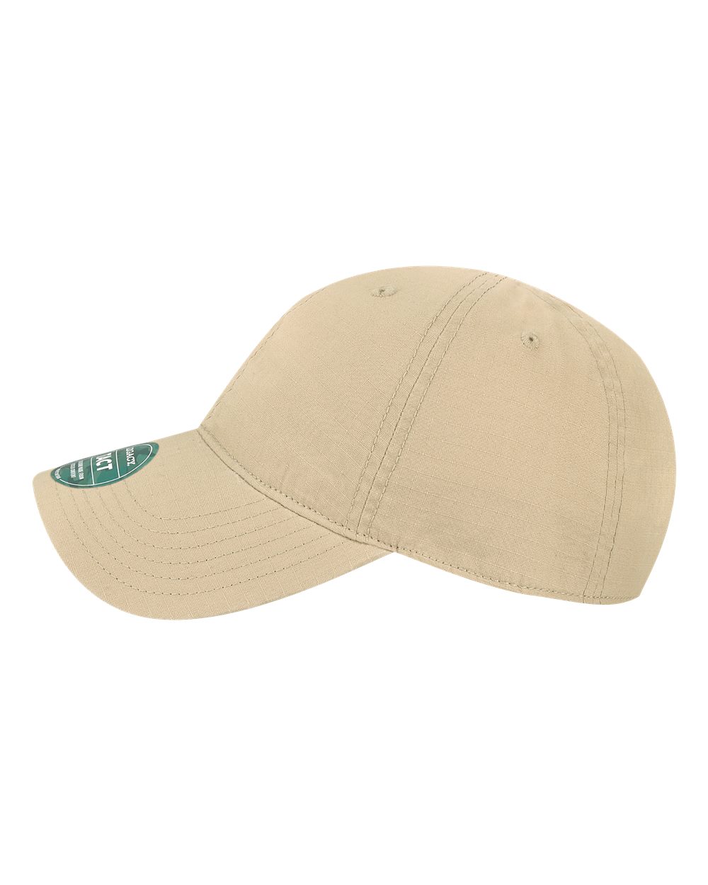 Left View of Khaki Tacticool Cap - TACT
