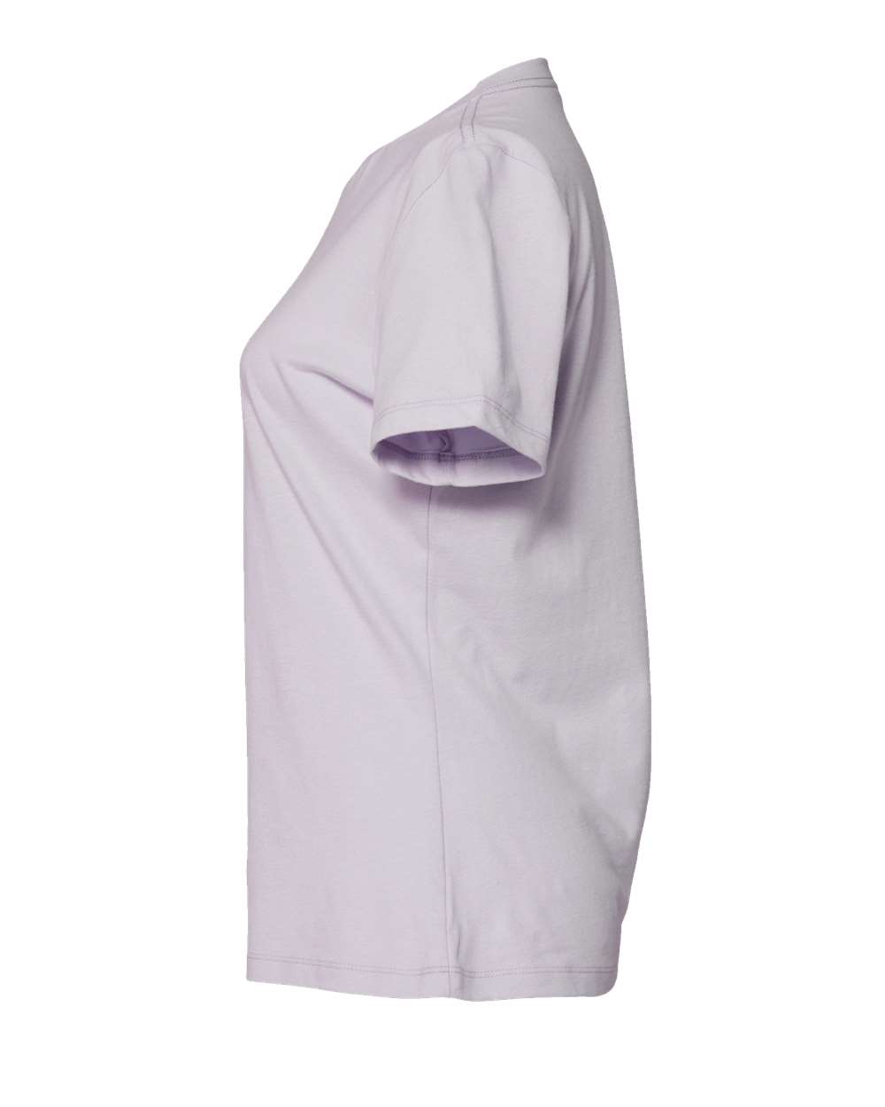 Left View of Lavender Dust Women’s Relaxed Jersey Tee - 6400
