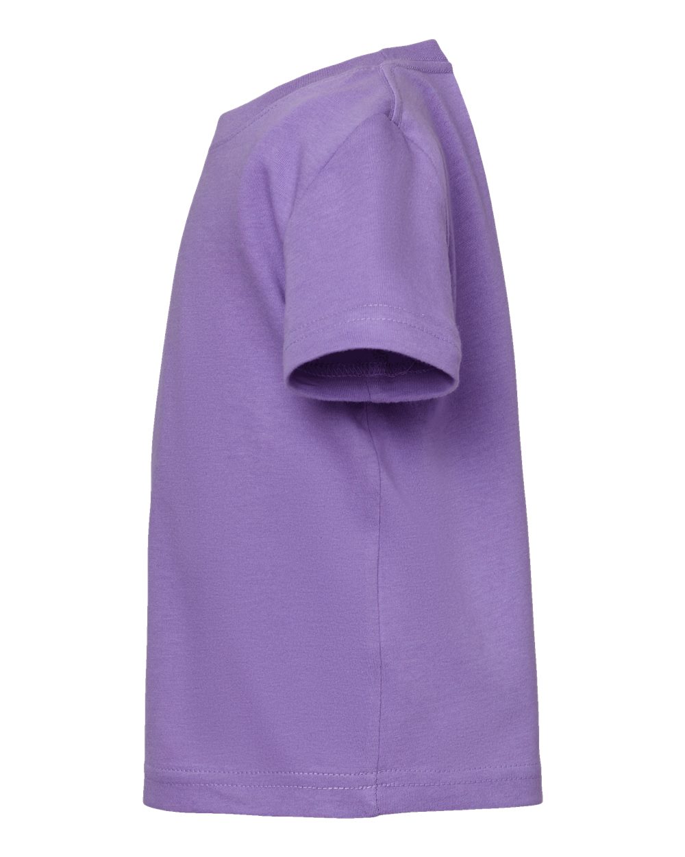 Left View of Lavender Infant Fine Jersey Tee - 3322