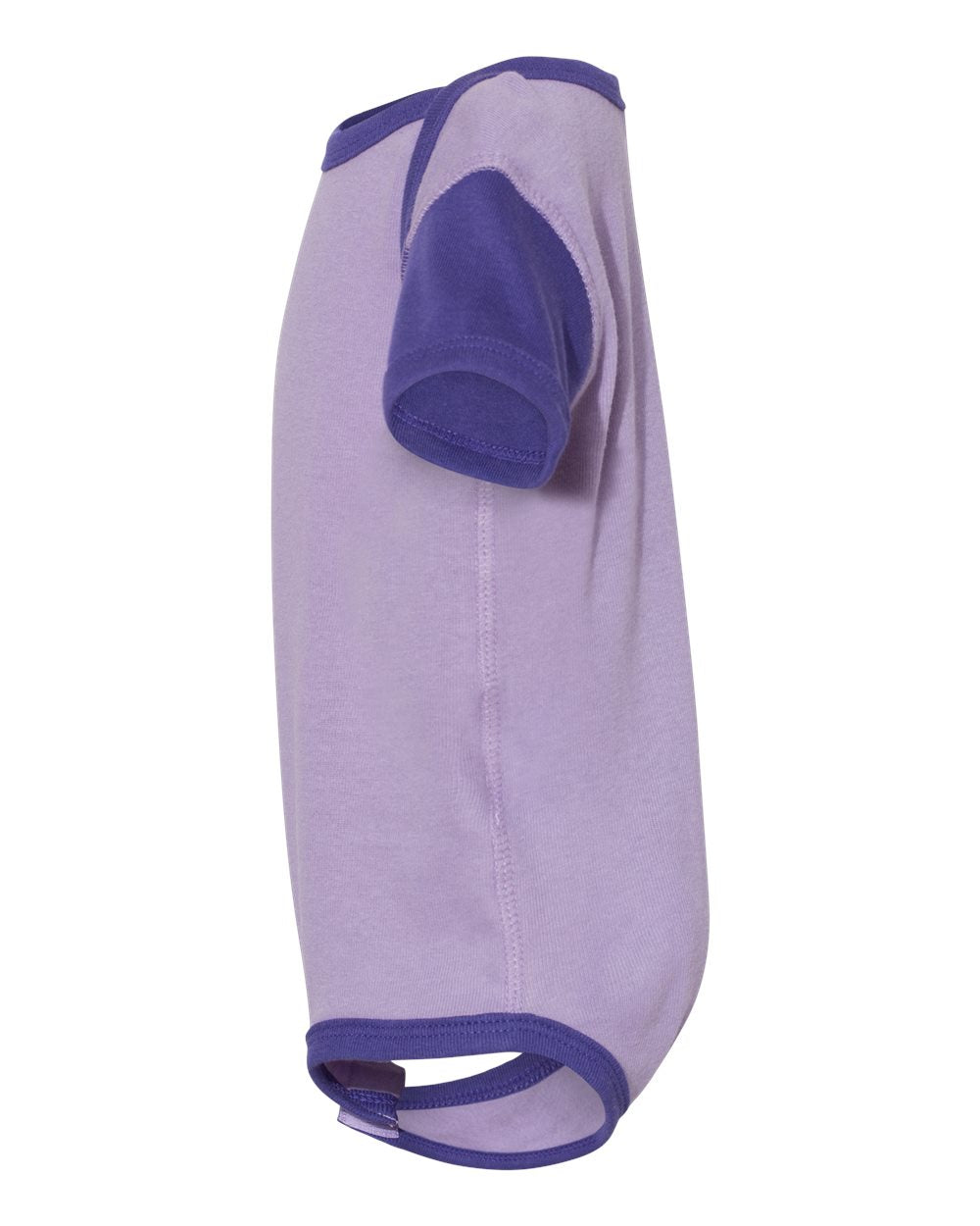 Left View of Lavender/ Purple Infant Baby Rib Bodysuit - 4400