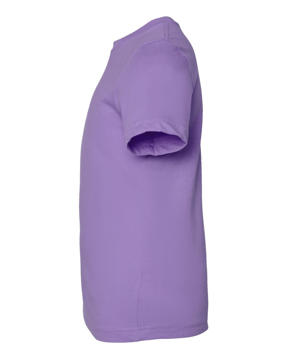 Left View of Lavender Youth Fine Jersey Tee - 6101