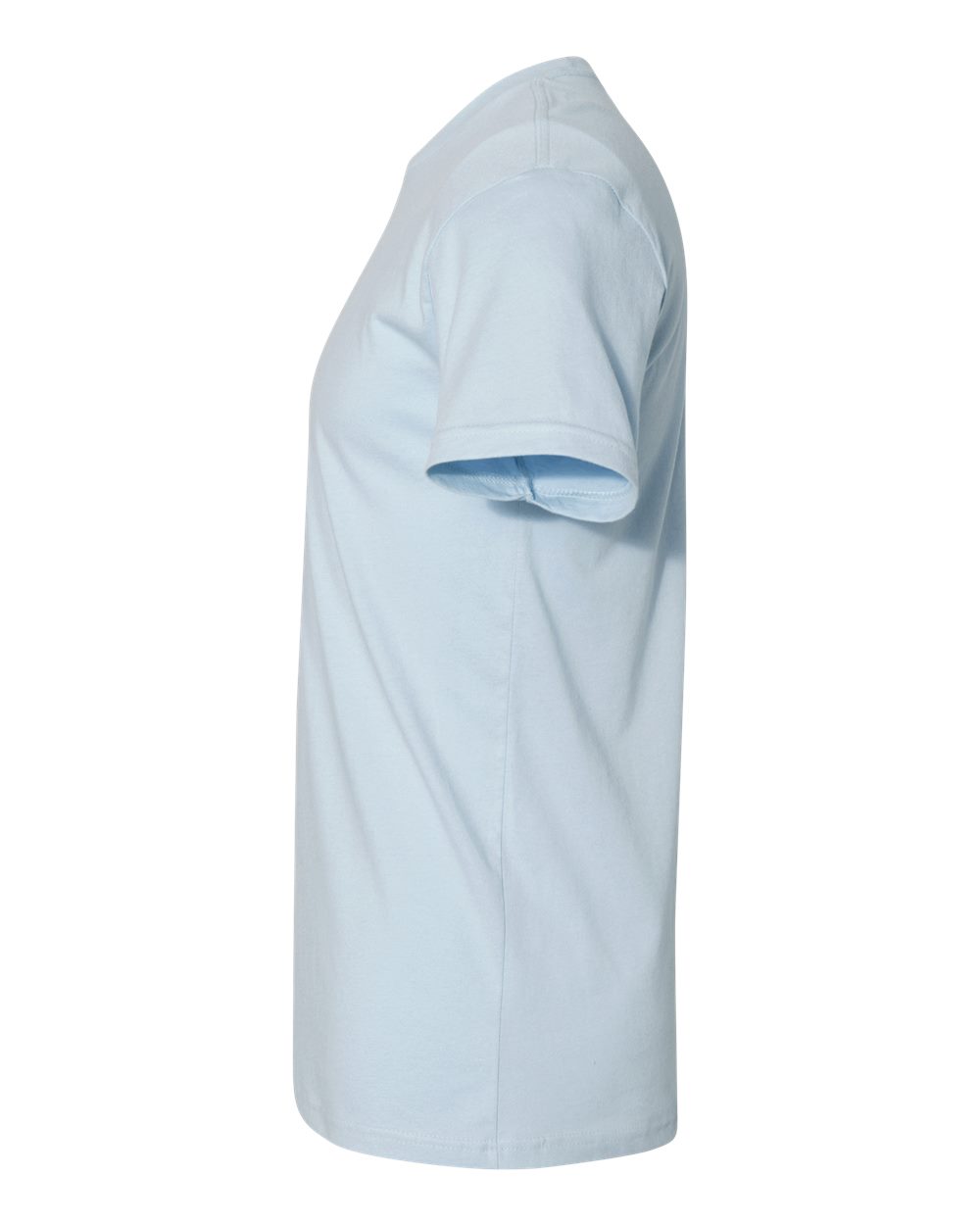 Left View of Light Blue Cotton T-Shirt - 3600