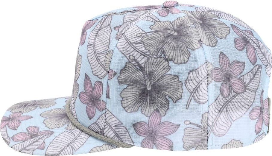 Left View of Light Blue The Live Wire Cap - DNA012