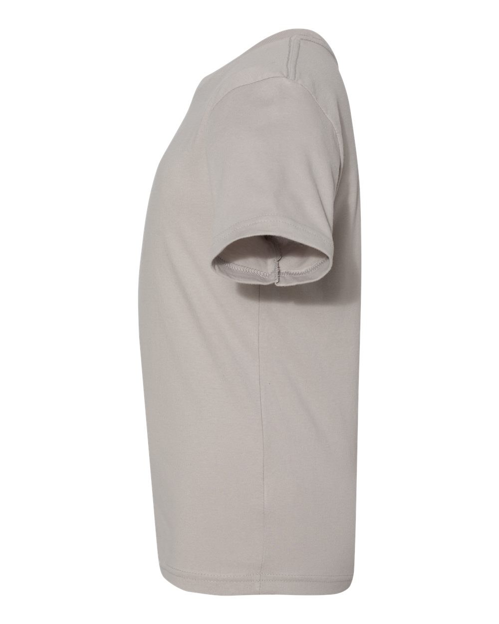 Left View of Light Grey Youth Cotton T-Shirt - 3310