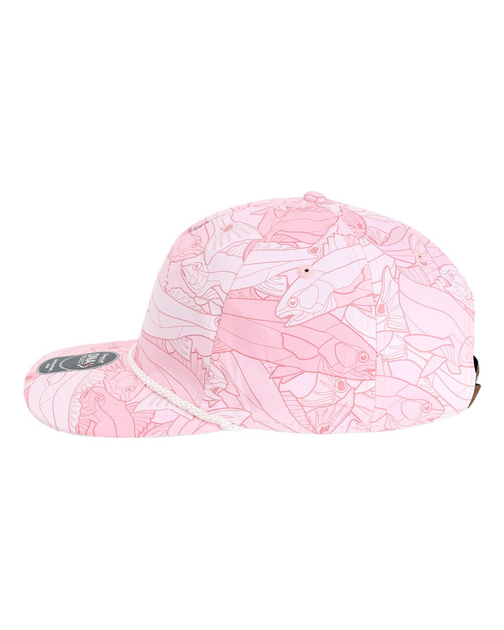 Left View of Light Pink The Golden Hour Cap - DNA014