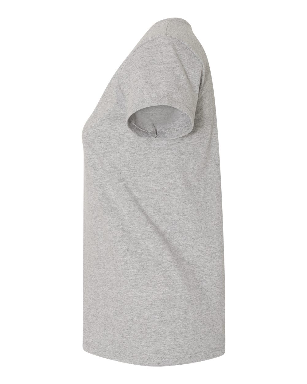 Left View of Light Steel Essential-T Women’s V-Neck T-Shirt - 5780