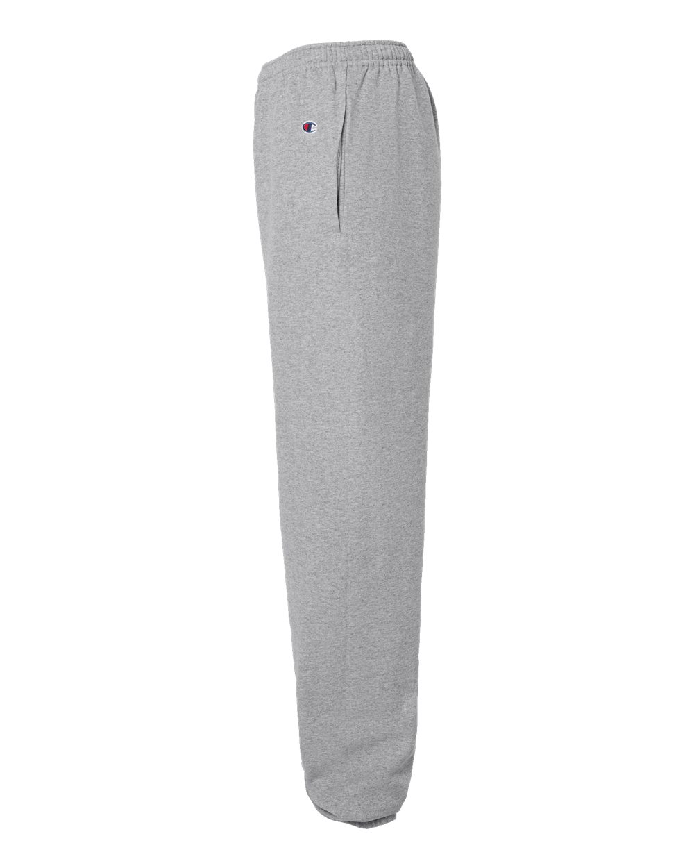 Left View of Light Steel Powerblend® Sweatpants with Pockets - P950
