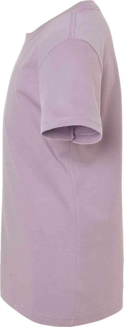 Left View of Light Violet Youth Jersey Tee - 3001Y
