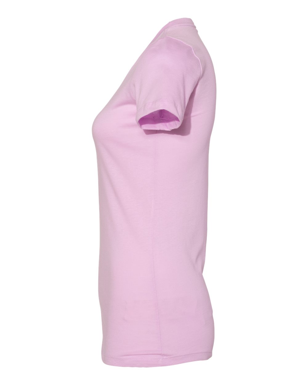 Left View of Lilac Women's Slim Fit Tee - 6004