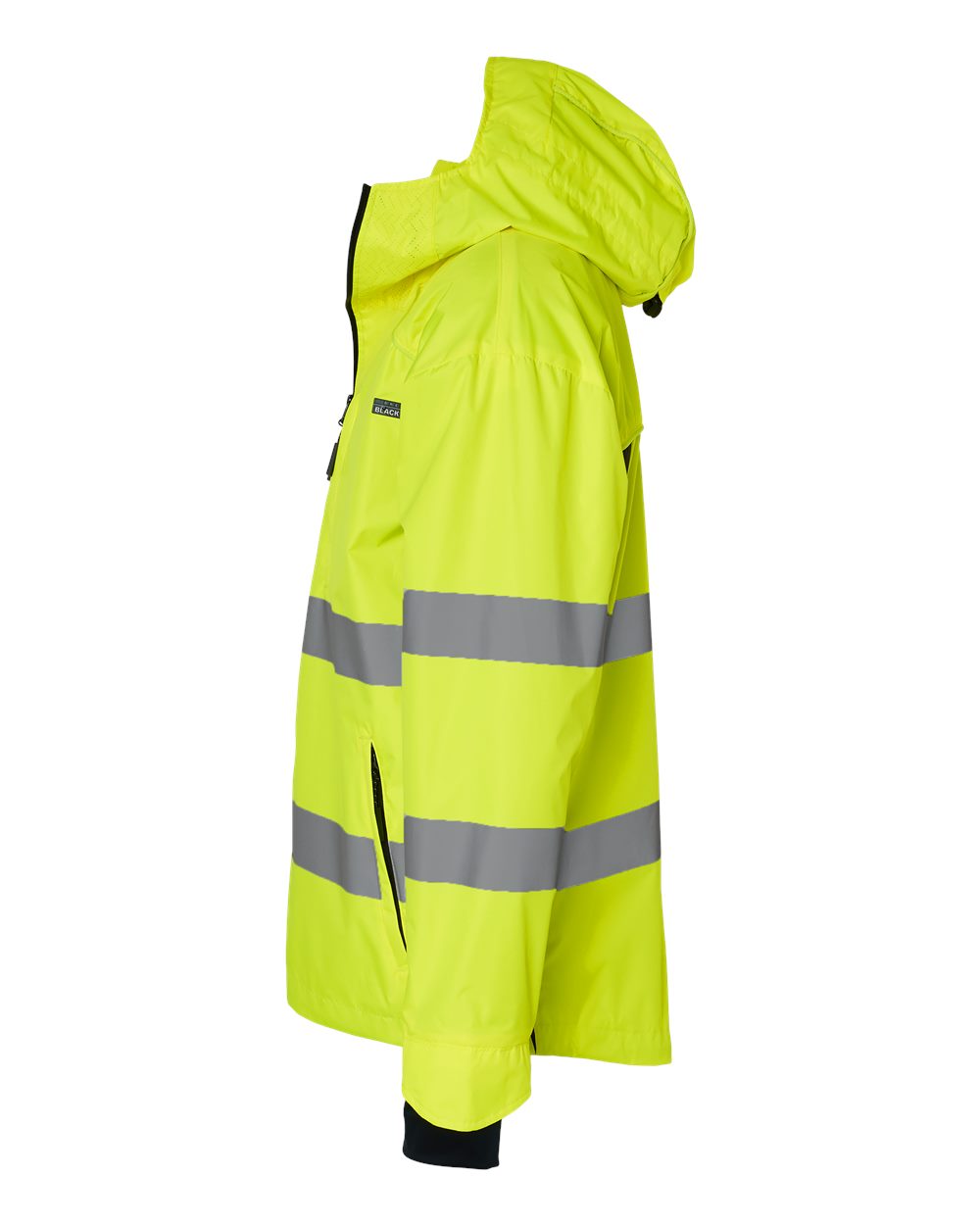 Left View of Lime/ Black Premium Black Series® Windbreaker - WB102