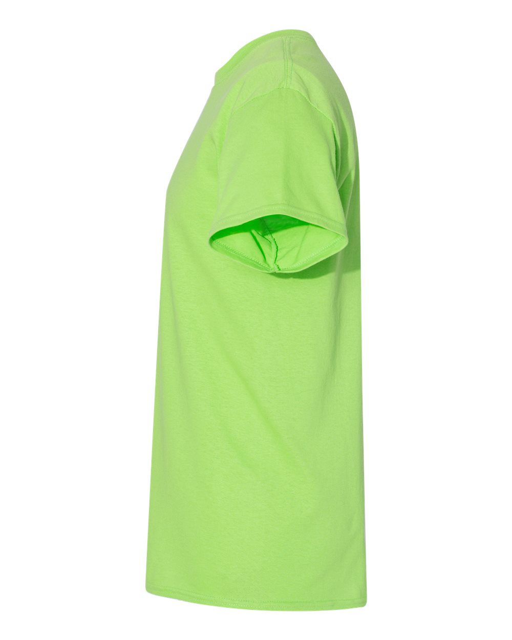 Left View of Lime Heavy Cotton™ T-Shirt - 5000