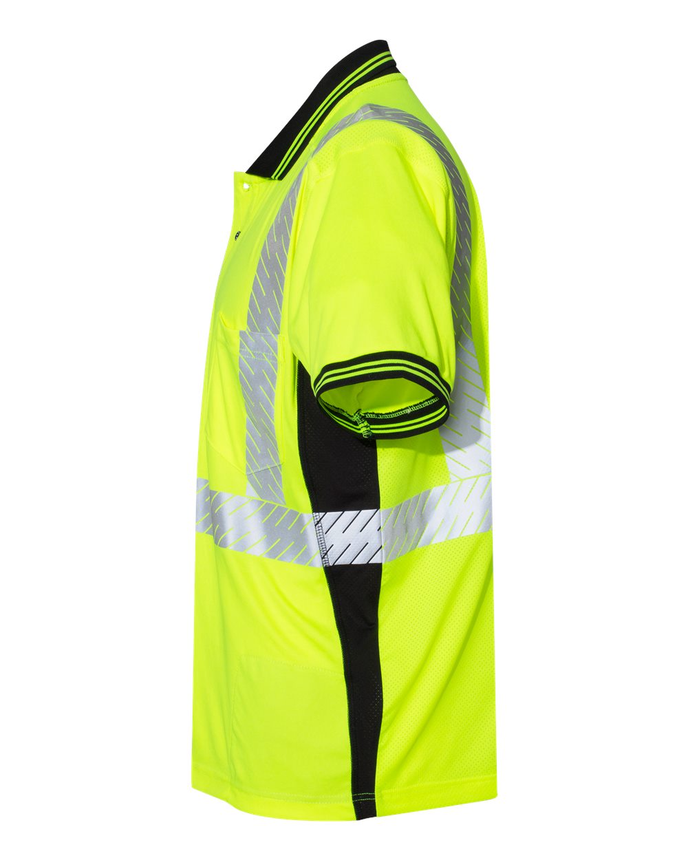 Left View of Lime Premium Black Series® High-Performance Polo - 9220