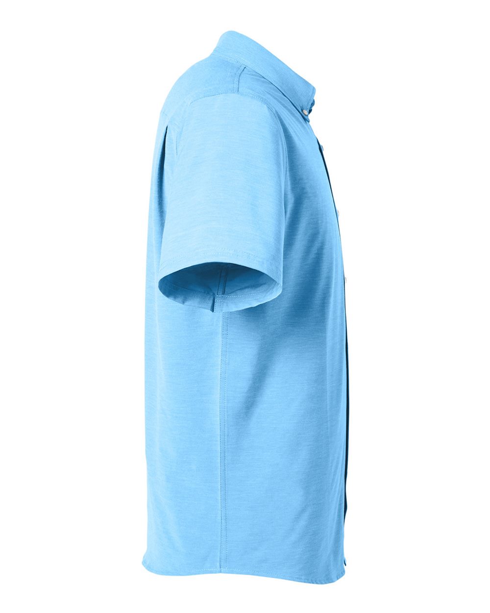 Left View of Marolina Blue Kona Solid Shirt - H150154