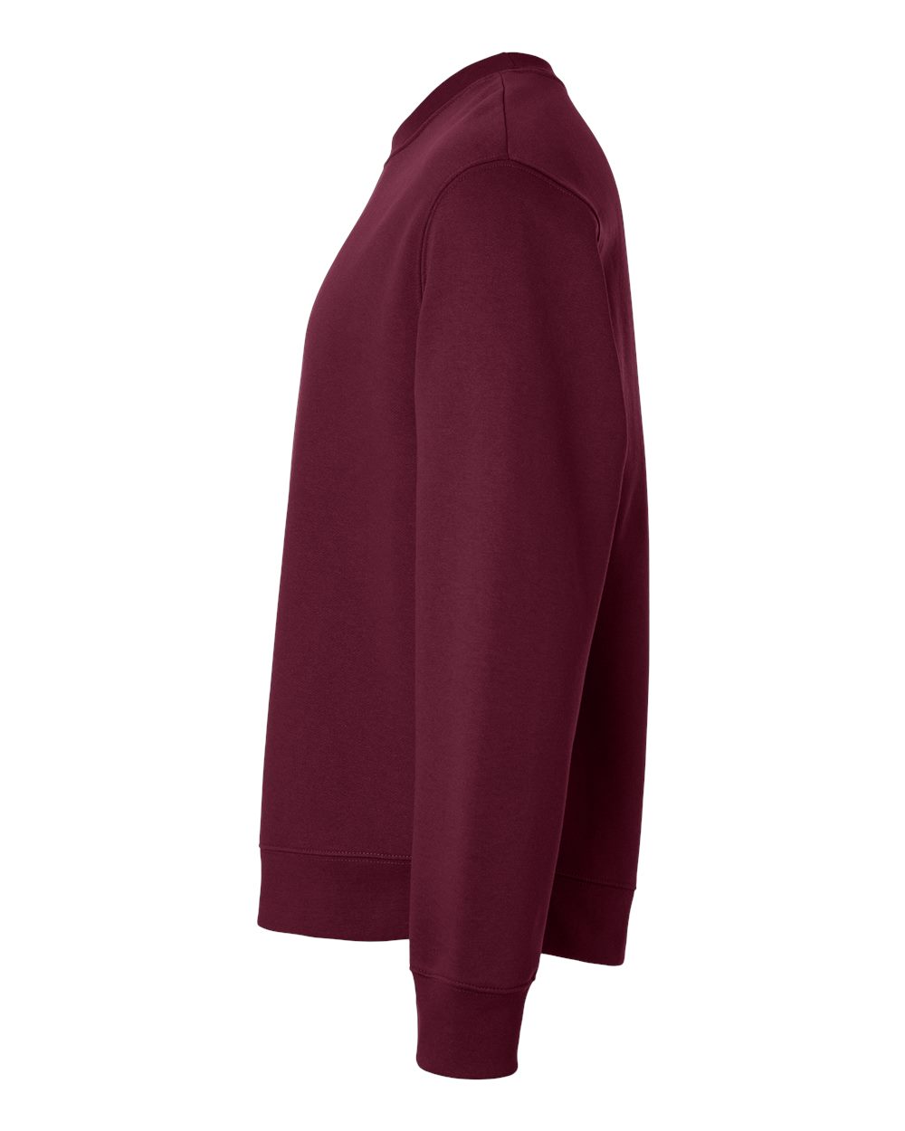 Left View of Maroon 10 oz. Heavyweight Sweatshirt - 4711