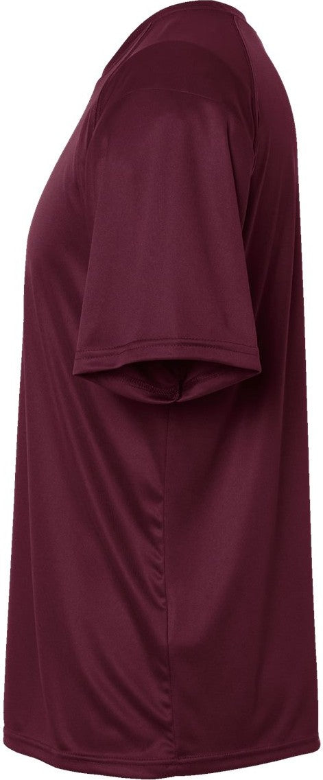 Left View of Maroon Islander Performance T-Shirt - 200