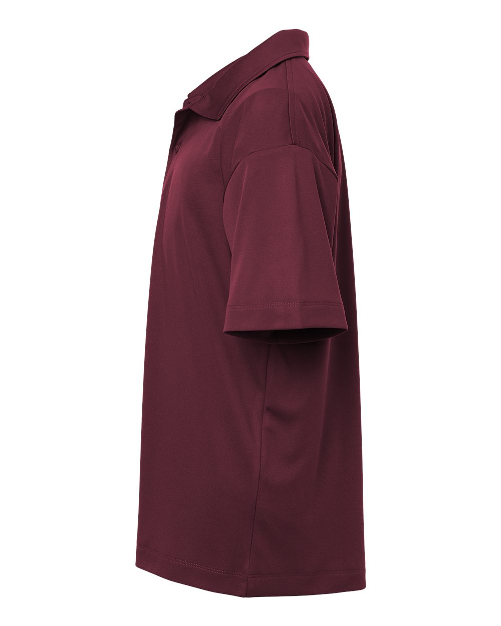 Left View of Maroon Pro-Lock Youth Performance Polo - 41800Y