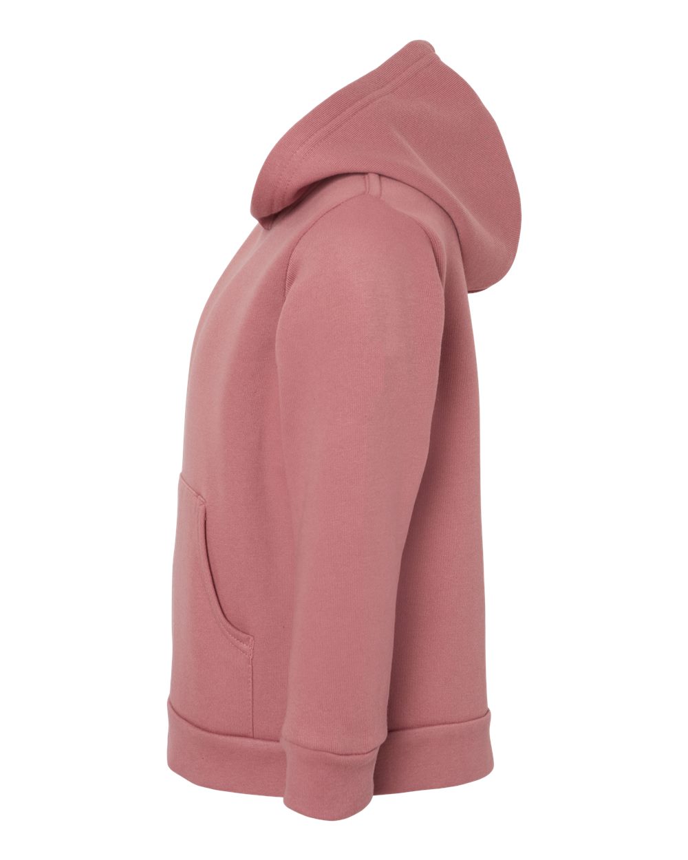 Left View of Mauve Toddler Sponge Fleece Pullover Hoodie - 3719T