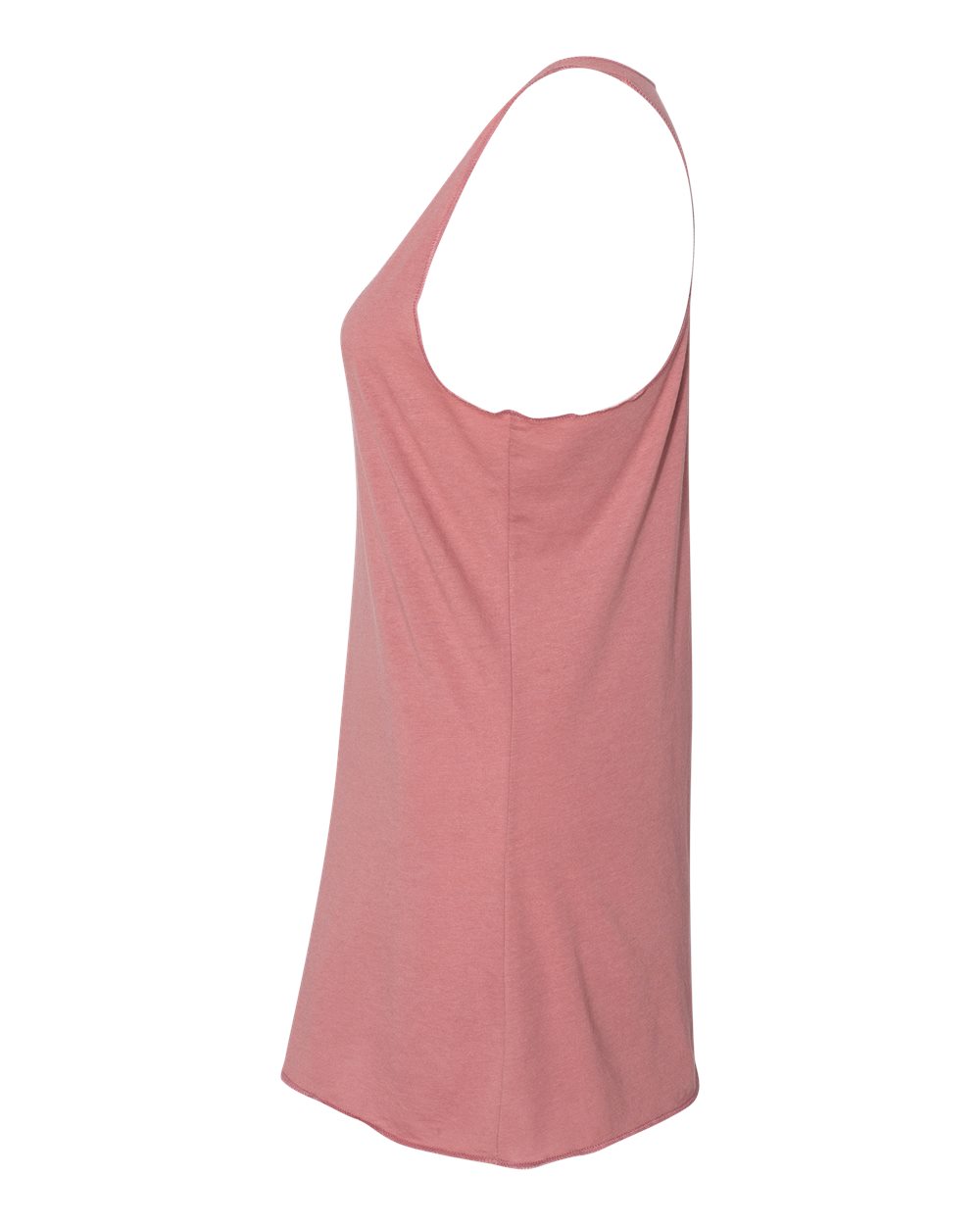Left View of Mauve Triblend Women's Triblend Racerback Tank - 8430