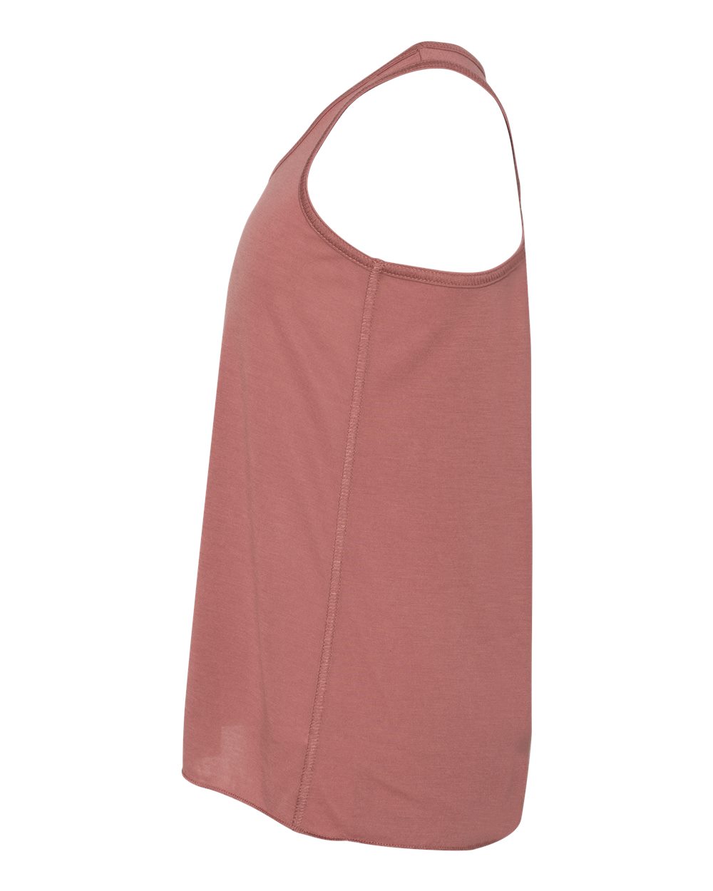 Left View of Mauve Youth Flowy Racerback Tank - 8800Y