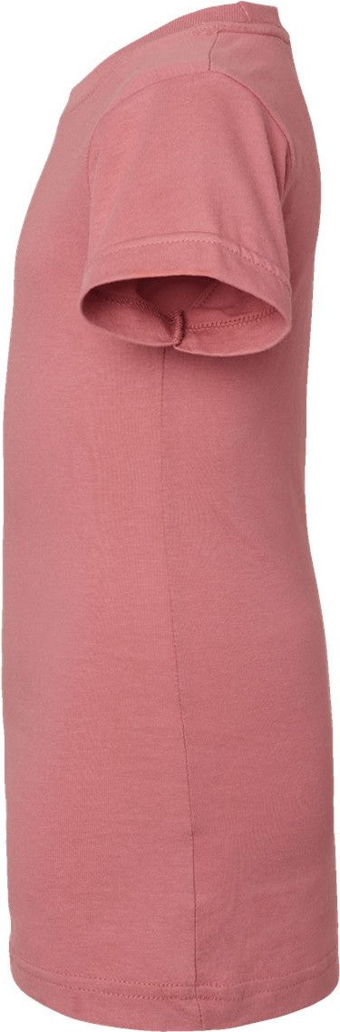 Left View of Mauvelous Girls' Fine Jersey Tee - 2616