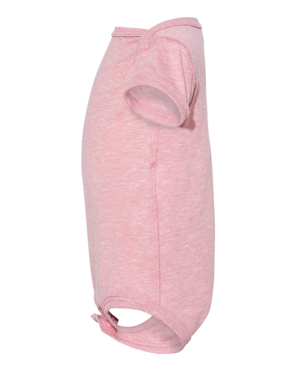 Left View of Mauvelous Melange Infant Harborside Mélange Bodysuit - 4491