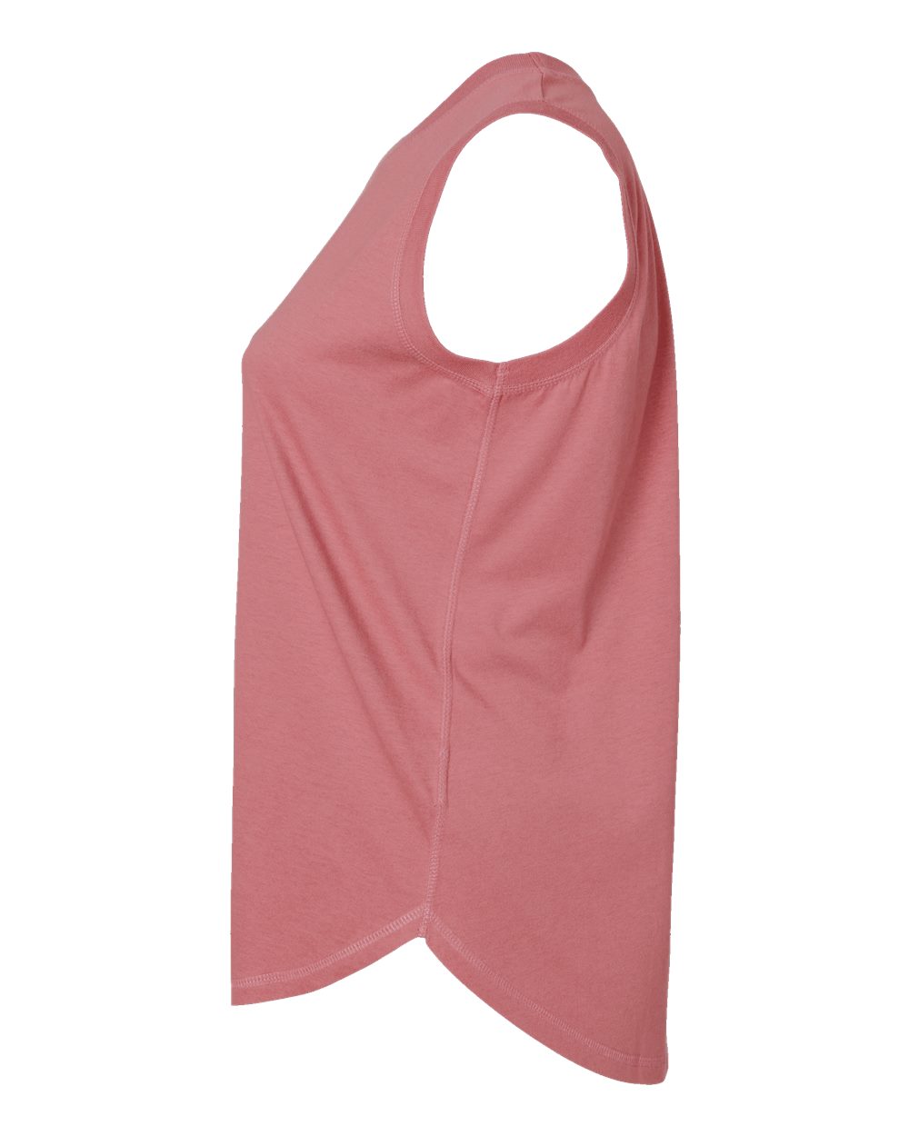 Left View of Mauvelous Women's Curvy Relaxed Fine Jersey Tank - 3892