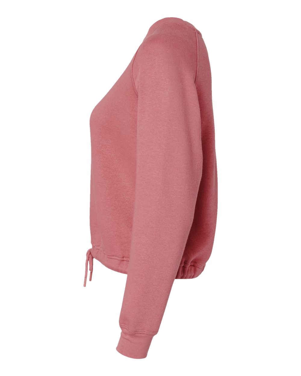 Left View of Mauvelous Women's Relaxed 3-End Boxy Fleece Crewneck Sweatshirt - 3528