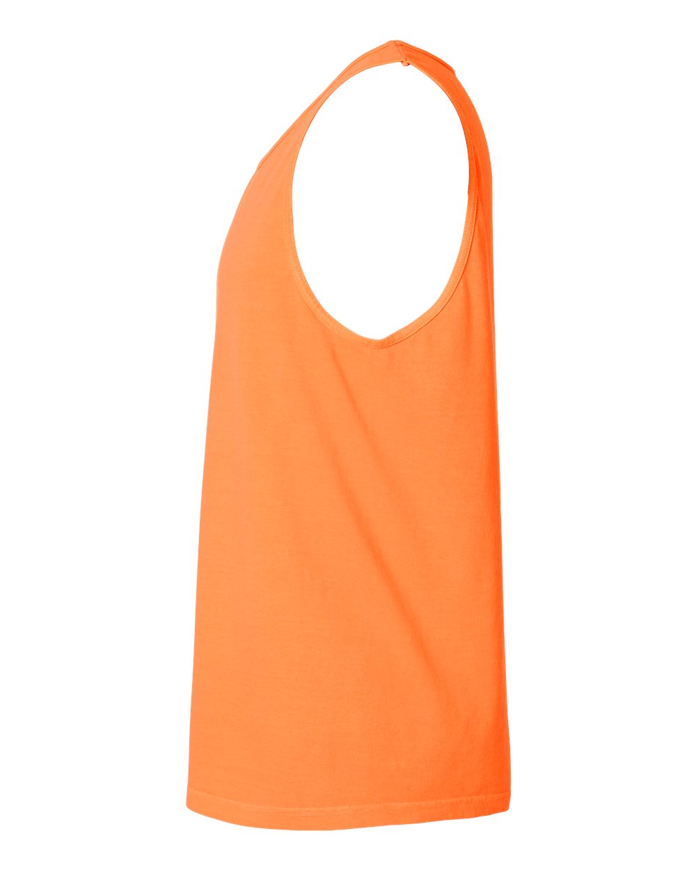 Left View of Melon Garment-Dyed Heavyweight Tank Top - 9360