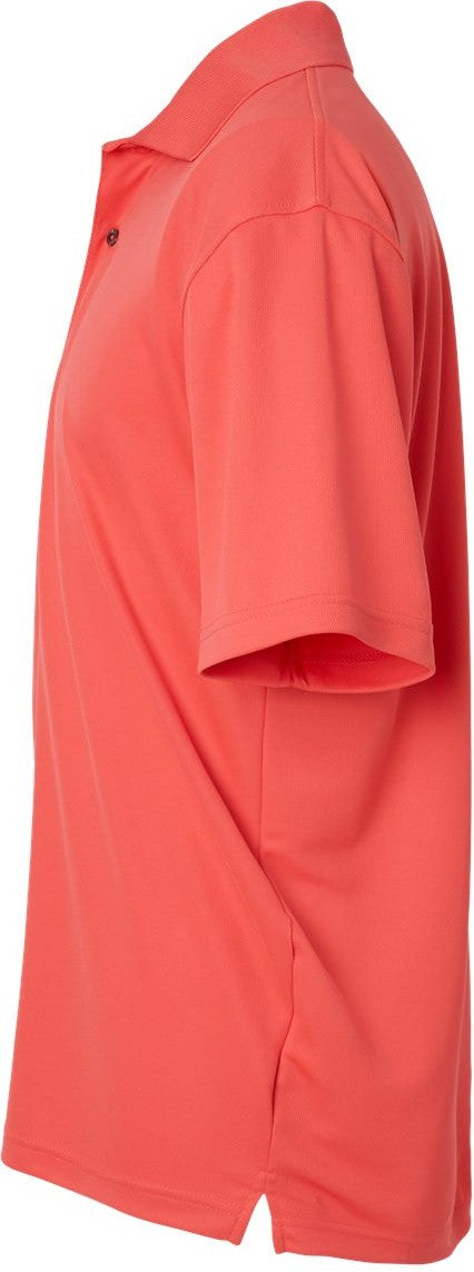 Left View of Melon Saratoga Performance Mini Mesh Polo - 100