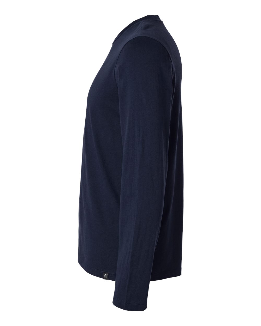Left View of Midnight Navy RegenX Cotton Underscrub Long Sleeve T-Shirt - M30002U