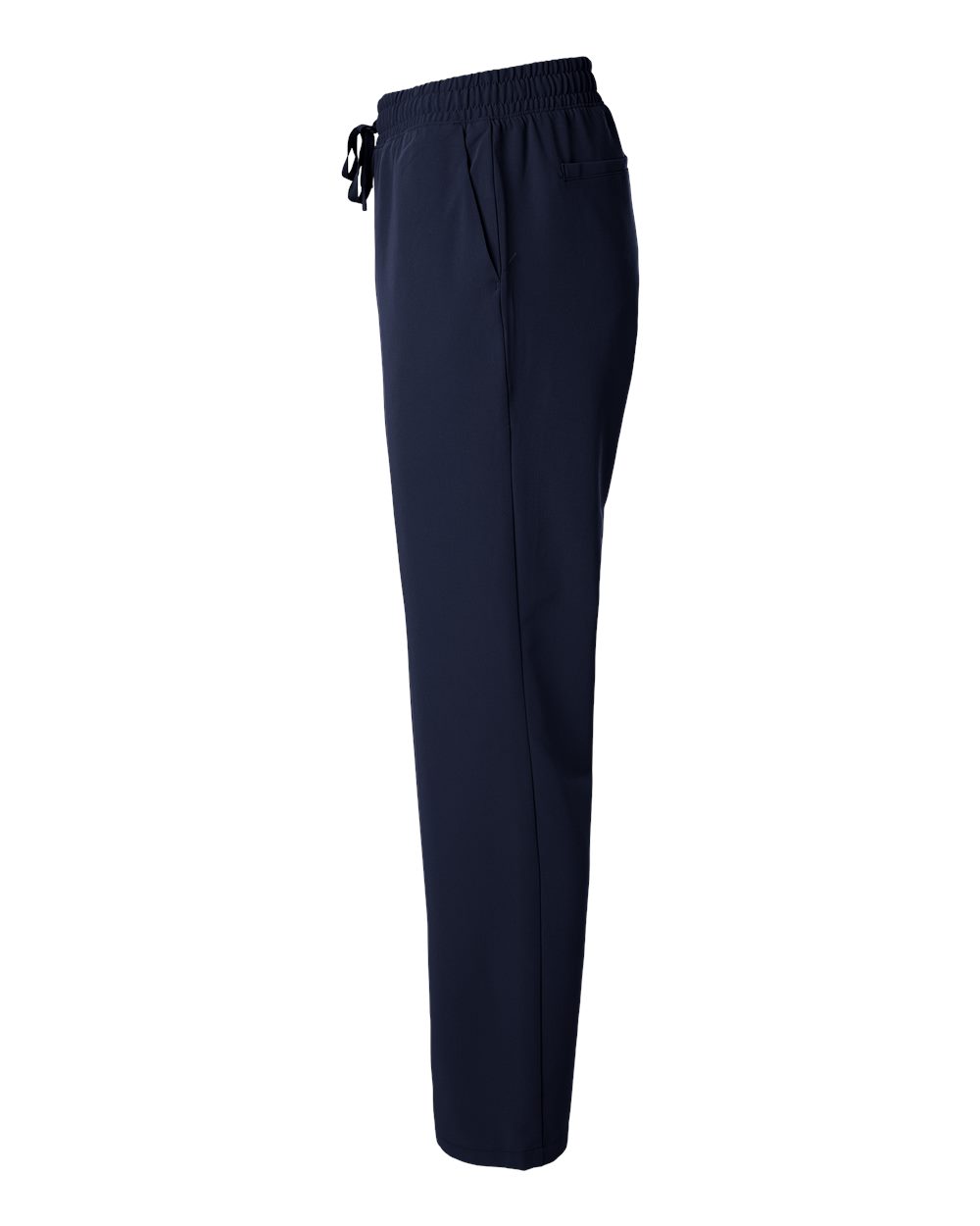 Left View of Midnight Navy Rhodes Everyday Straight-Leg Scrub Pants - M20001