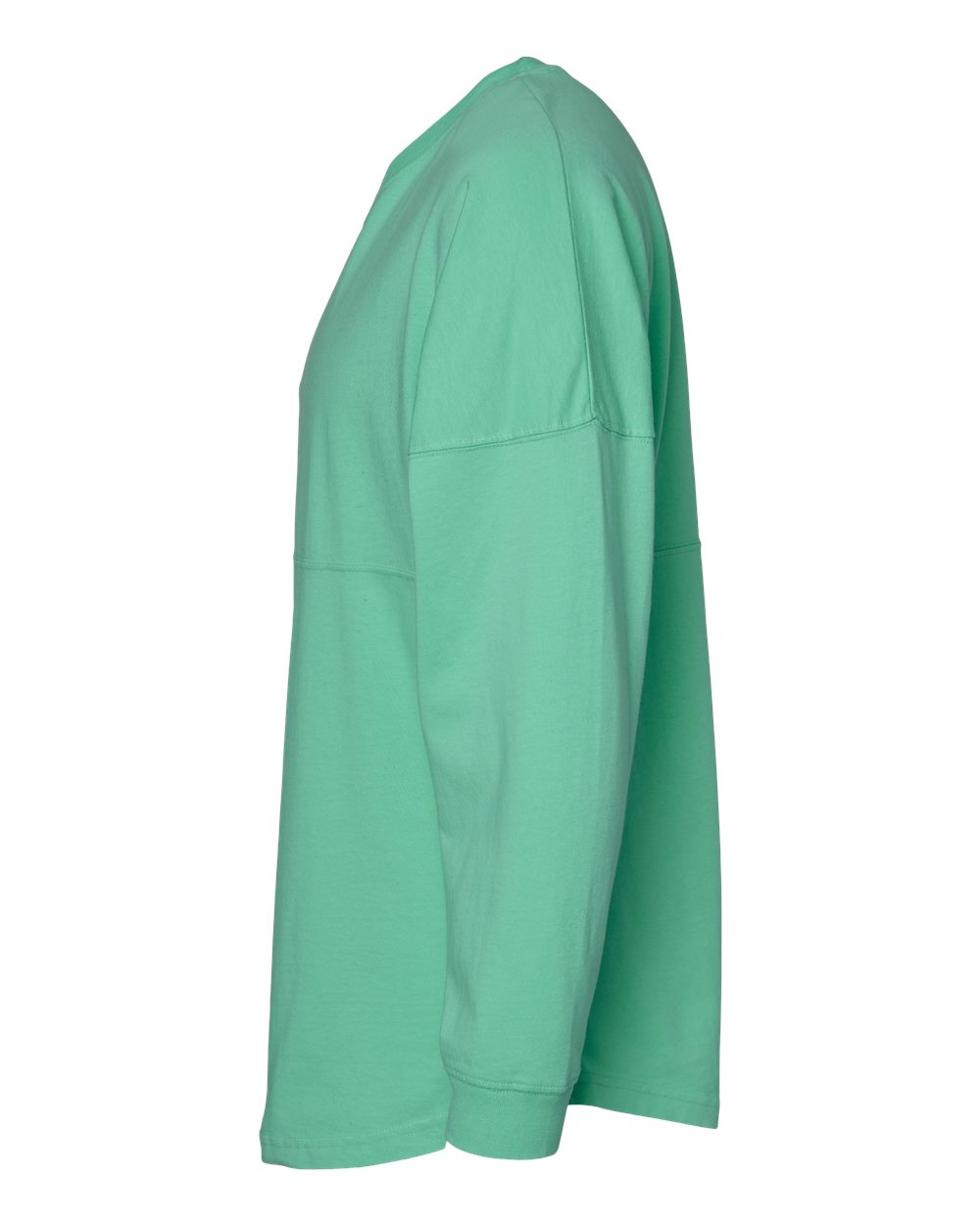 Left View of Mint Game Day Jersey Long Sleeve T-Shirt - 8229